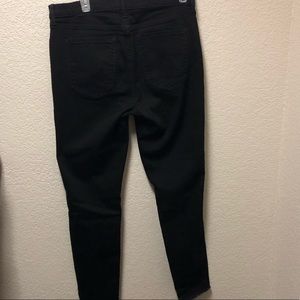 Banana republic black distressed jeans